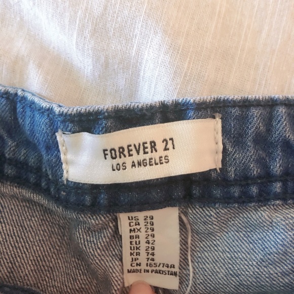 Mid/high rise jean shorts 29 - Picture 3 of 4